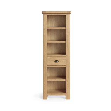 Oak Shire Slim Bookcase | Assembled