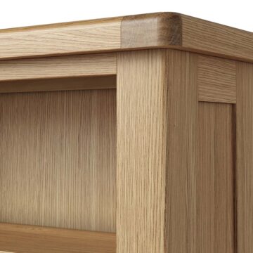 Oak Shire Slim Bookcase | Assembled