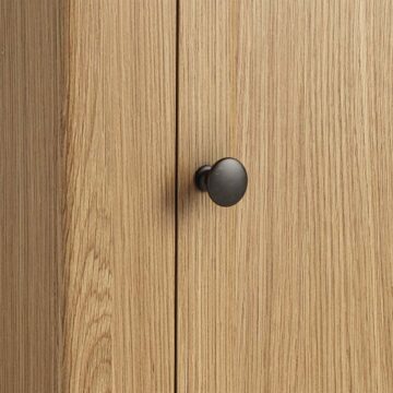 Oak Shire Corner Display Cabinet | Assembled