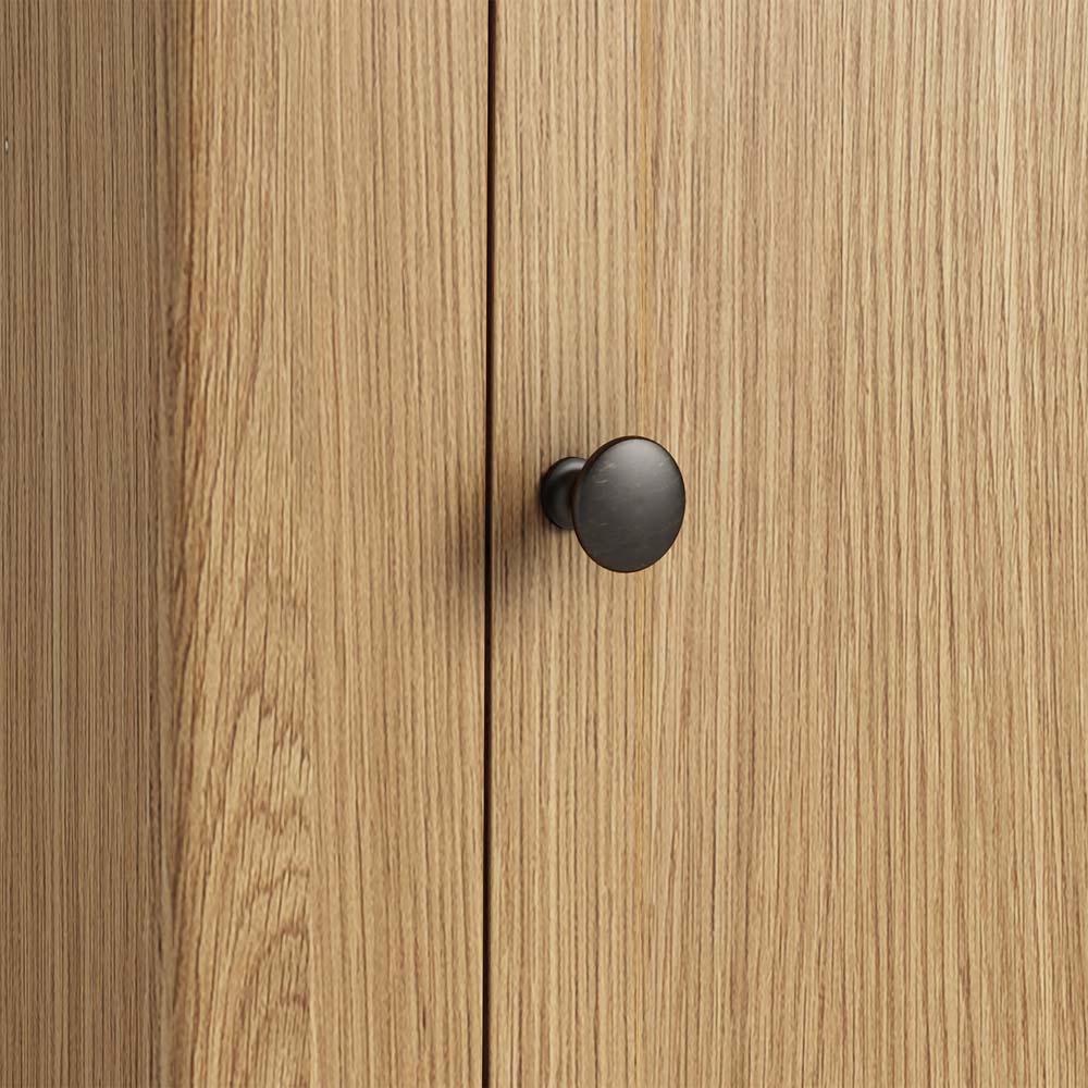 Oak Shire Corner Display Cabinet | Assembled