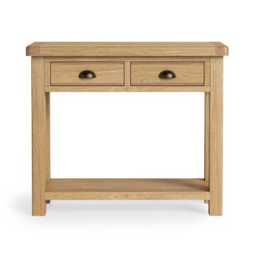 Oak Shire 2 Drawer Console Table