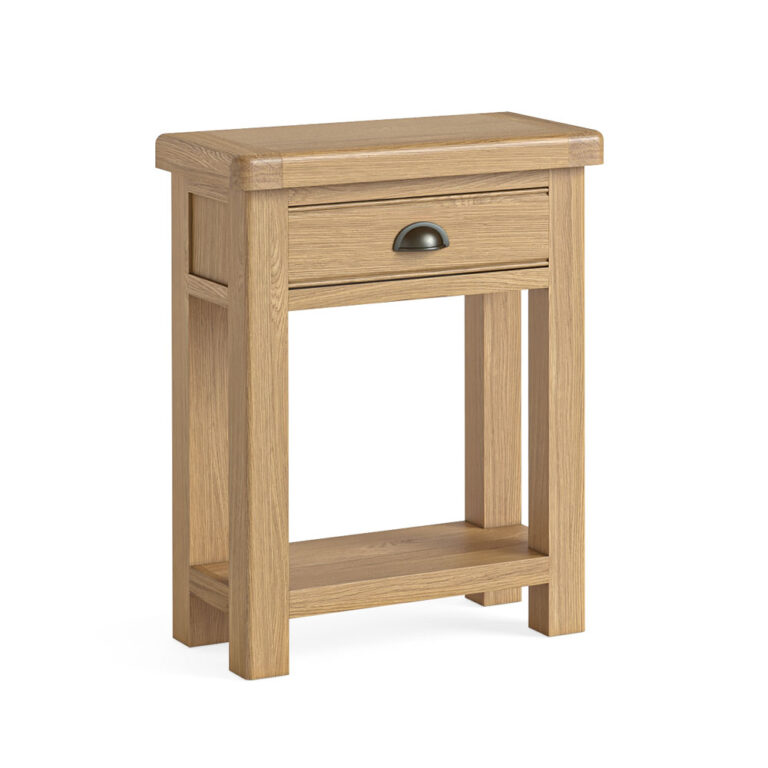 Oak Shire Telephone Table Fully Assembled Oak World