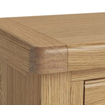 Oak Shire 2 Drawer Lamp Table | Bedside Table | Assembled