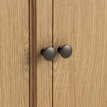 Oak Shire 2 Door Corner TV Unit 100cm | Assembled