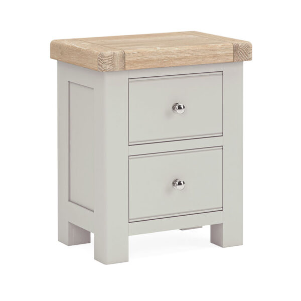 Havenwood Grey Bedside Light Grey | Fully Assembled