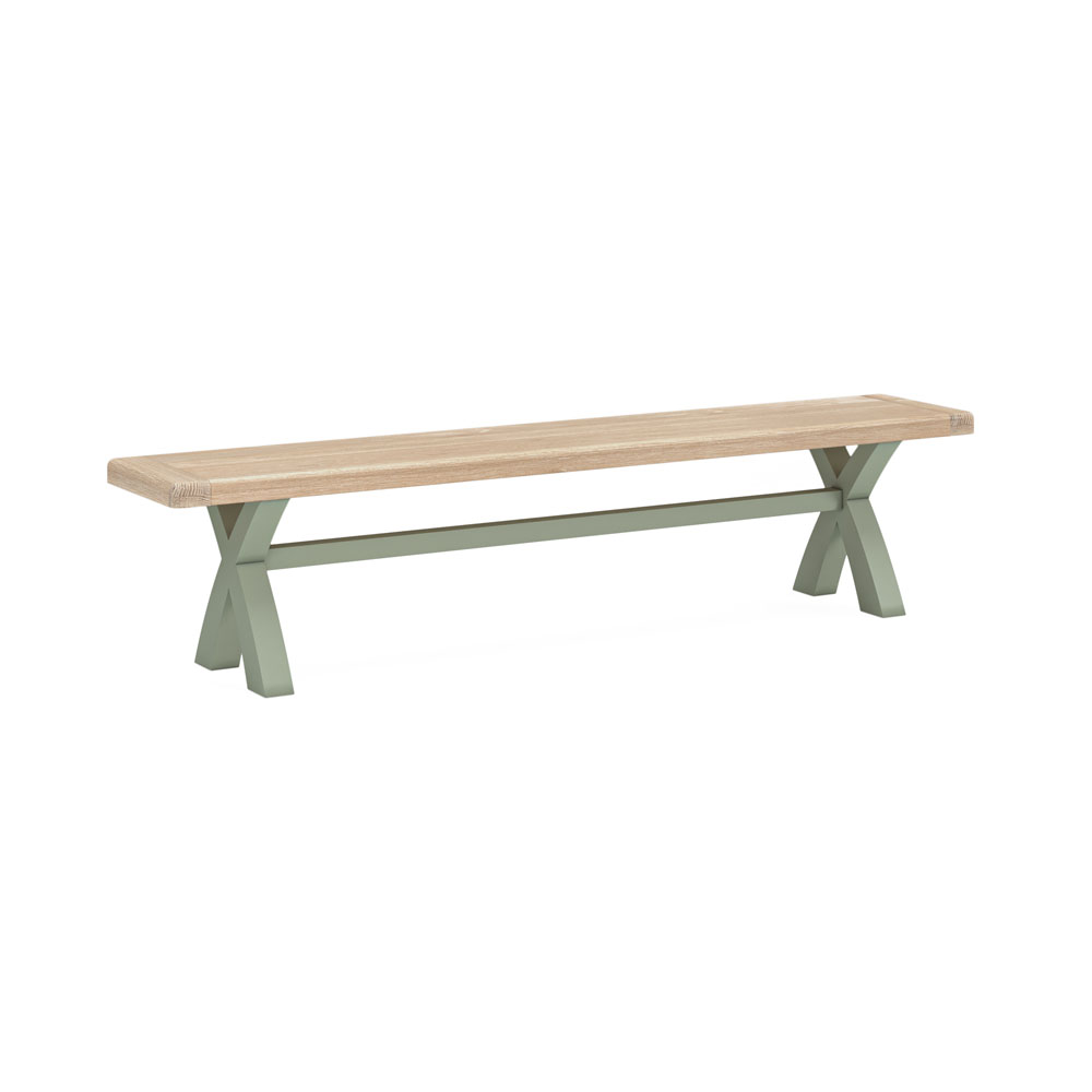 Havenwood Sage Cross Bench 2000 Without Cushion Sage