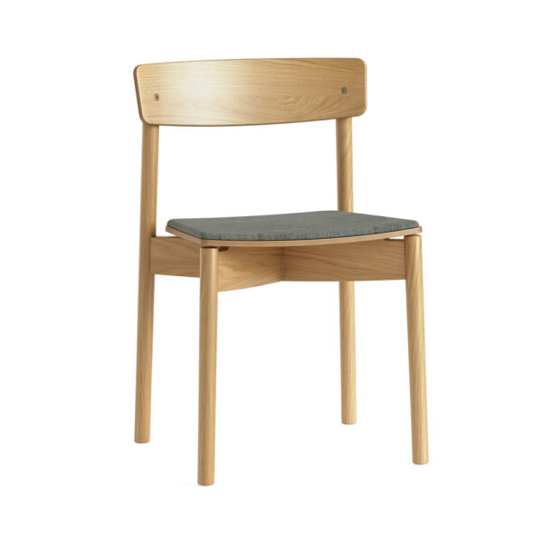 Solstice Oak Cross Dining Chair Low With Upholstery | Fully Assembled