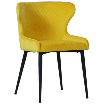 Maiden Chair Yellow Velvet