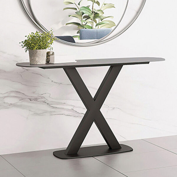 Maiden Console Table | Grey Stone | Assembly Required