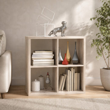Mauri Cube 2x2 Storage Unit in Sand Oak