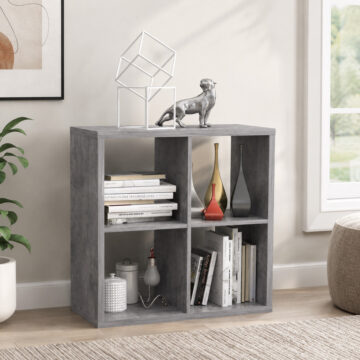 Mauri Cube 2x2 Storage Unit in Concrete Grey