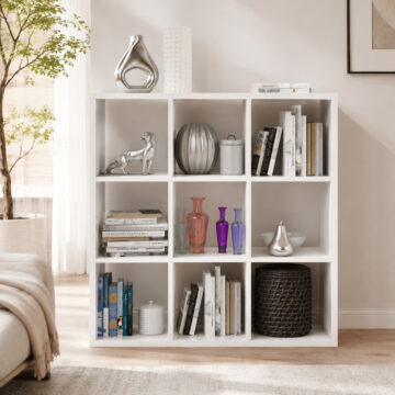 Mauri Cube 3x3 Storage Unit in Matt White
