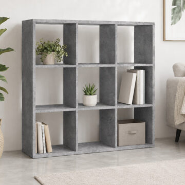 Mauri Cube 3x3 Storage Unit in Concrete Grey