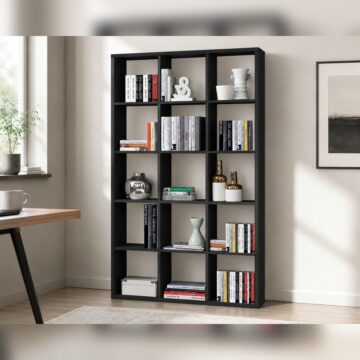 Mauri Cube 3x5 Storage Unit in Matte Black