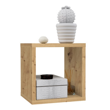Mauri Cube Singular Storage Unit | Artisan Oak | Clearance