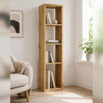 Mauri Cube 3 Shelves Storage Unit in Artisan Oak