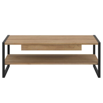 Hard Rock Black Coffee Table | Riviera Oak Finish