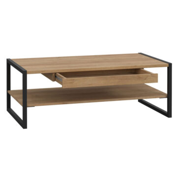 Hard Rock Black Coffee Table | Riviera Oak Finish