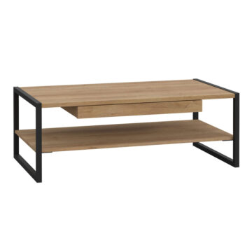 Hard Rock Black Coffee Table | Riviera Oak Finish