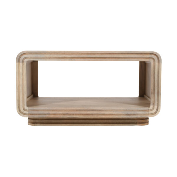 Beachfront Carved Mango Wood Coffee Table