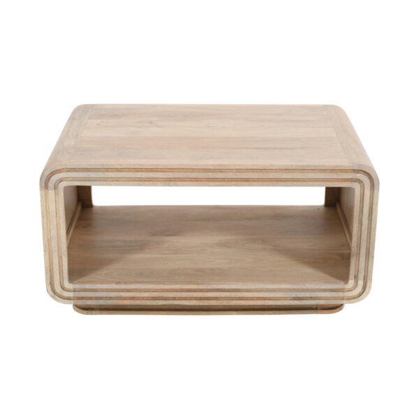 Beachfront Carved Mango Wood Coffee Table | Fully Assembled