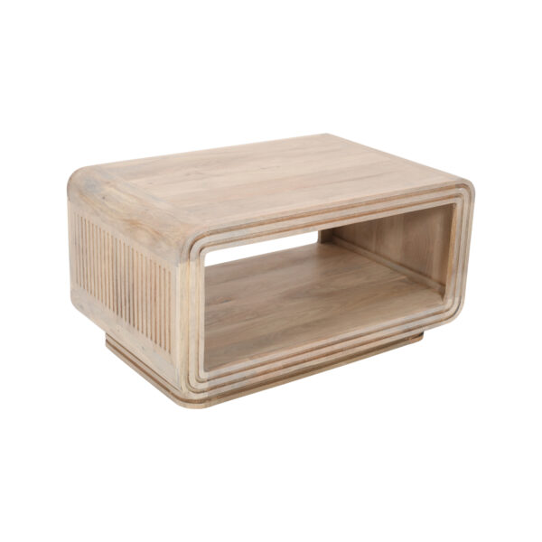 Beachfront Carved Mango Wood Coffee Table | Fully Assembled