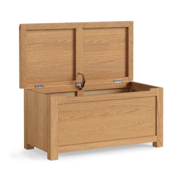 Bywell Waxed Oak Blanket Box | Fully Assembled
