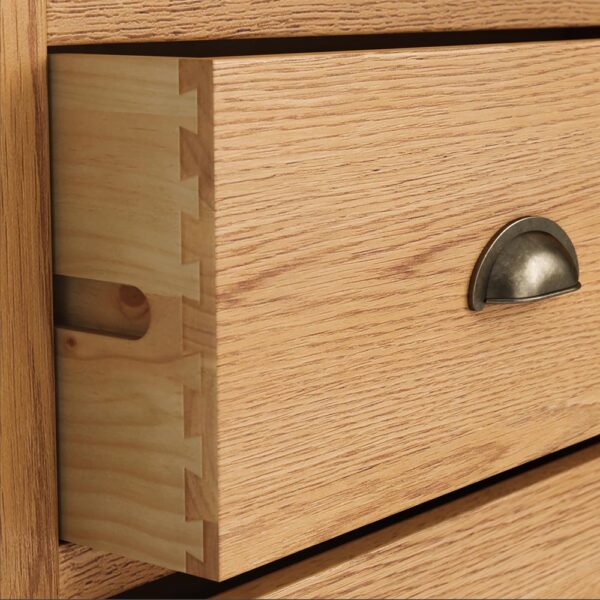 Ancroft Waxed Oak Chest of 3 Drawers | Clearance