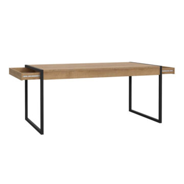 Hard Rock Black Dining Table | Riviera Oak