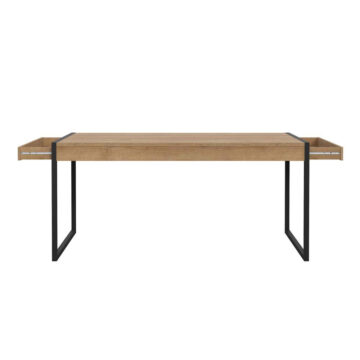 Hard Rock Black Dining Table | Riviera Oak
