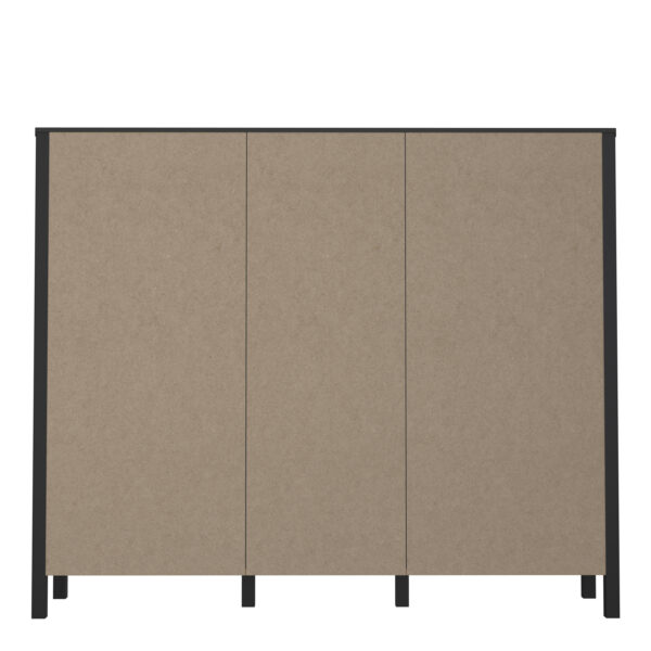 Hard Rock Shelf Unit in Matte Black/Riviera Oak | Self Assembly