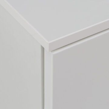 Harper White 2 Drawer Bedside Table | Clearance