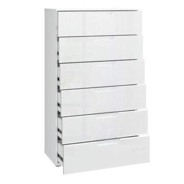 Harper White 6 Drawer Chest
