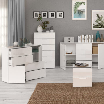 Harper White 6 Drawer Chest