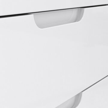 Harper TV Unit  in White/White High Gloss