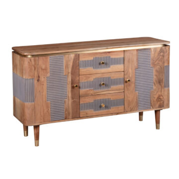 Lazenby Acacia Wood 2 Door 3 Drawer Sideboard