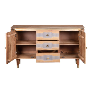 Lazenby Acacia Wood 2 Door 3 Drawer Sideboard