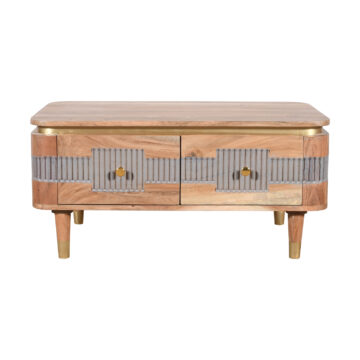 Lazenby Acacia Wood 2 Drawers Coffee Table