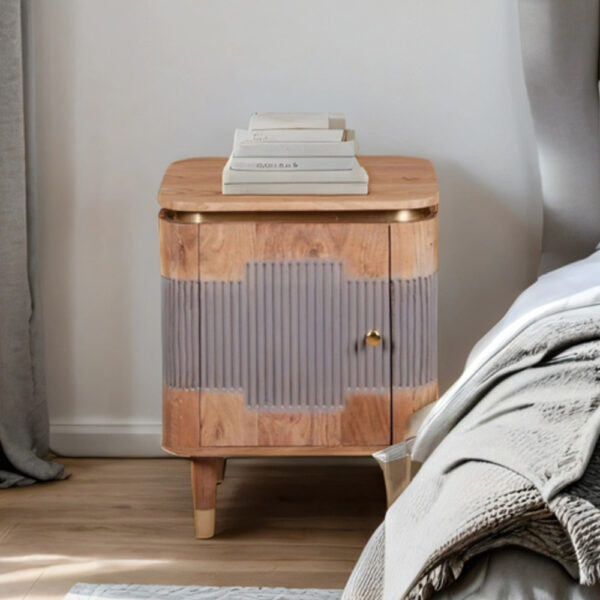Lazenby Acacia Wood Bedside Table | Assembly Required