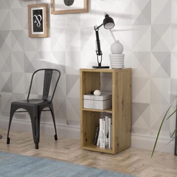 Mauri Cube 1 Shelf Storage Unit | Artisan Oak