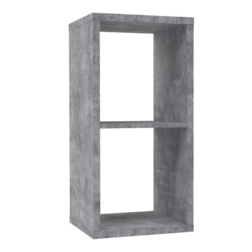 Mauri Cube 1 Shelf Storage Unit in Concrete Grey