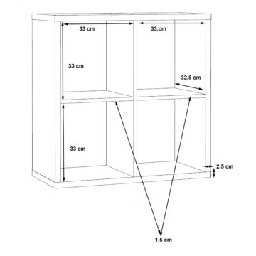 Mauri Cube 2×2 Storage Unit | Artisan Oak