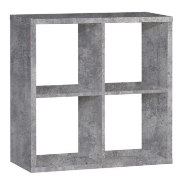 Mauri Cube 2x2 Storage Unit in Concrete Grey
