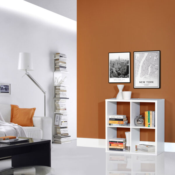 Mauri Cube 2x2 Storage Unit in Matt White | Self Assembly