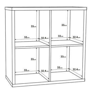 Mauri Cube 2×2 Storage Unit | Sonoma Oak