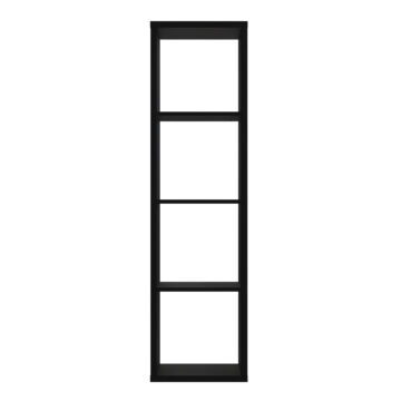 Mauri Cube 3 Shelves Storage Unit in Matt Black