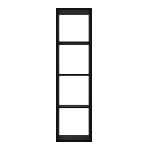 Mauri Cube 3 Shelves Storage Unit in Matt Black