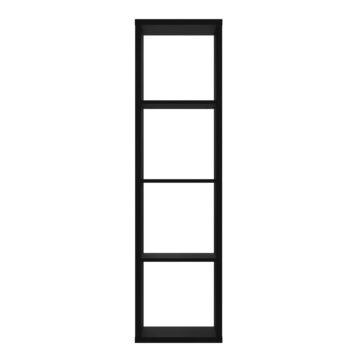 Mauri Cube 3 Shelves Storage Unit in Matt Black