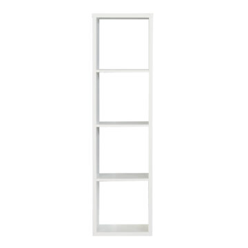 Mauri Cube 3 Shelves Storage Unit in Matt White