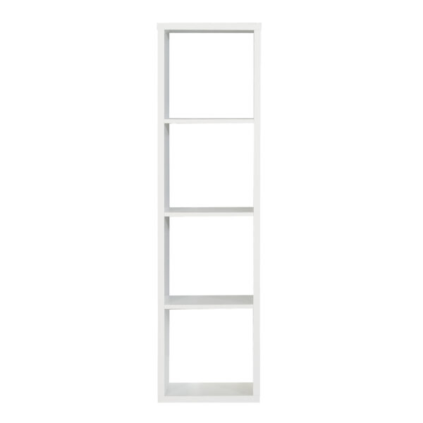 Mauri Cube 3 Shelves Storage Unit in Matt White